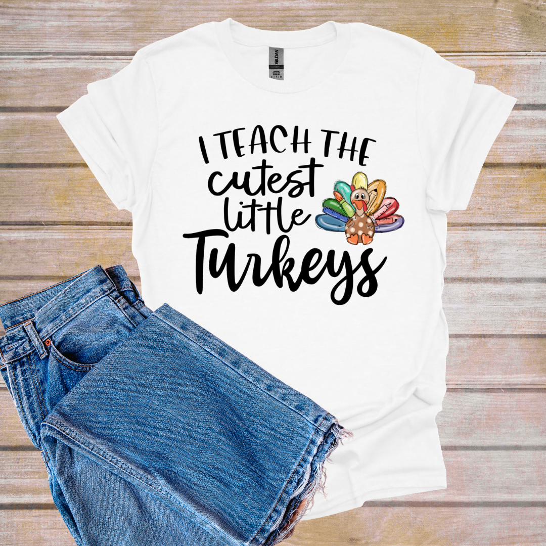 I Teach the Cutest Turkeys | T-Shirt Bar