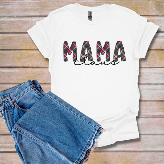 Personalized Mom/Grandma/Auntie Claus| T-Shirt Bar