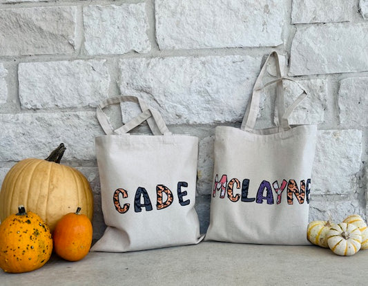 Personalized Halloween Tote