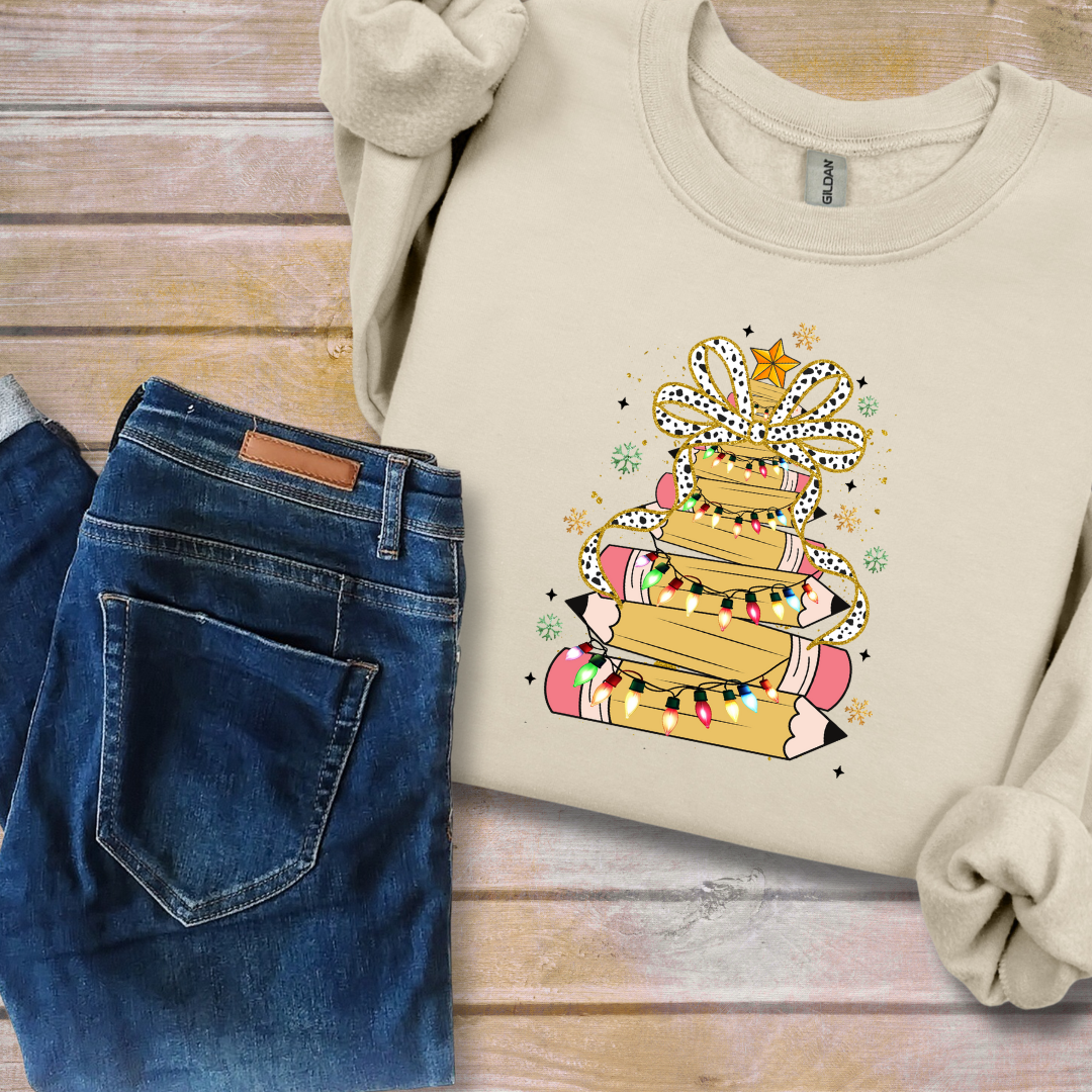 Teacher Pencil Christmas Tee | T-Shirt Bar