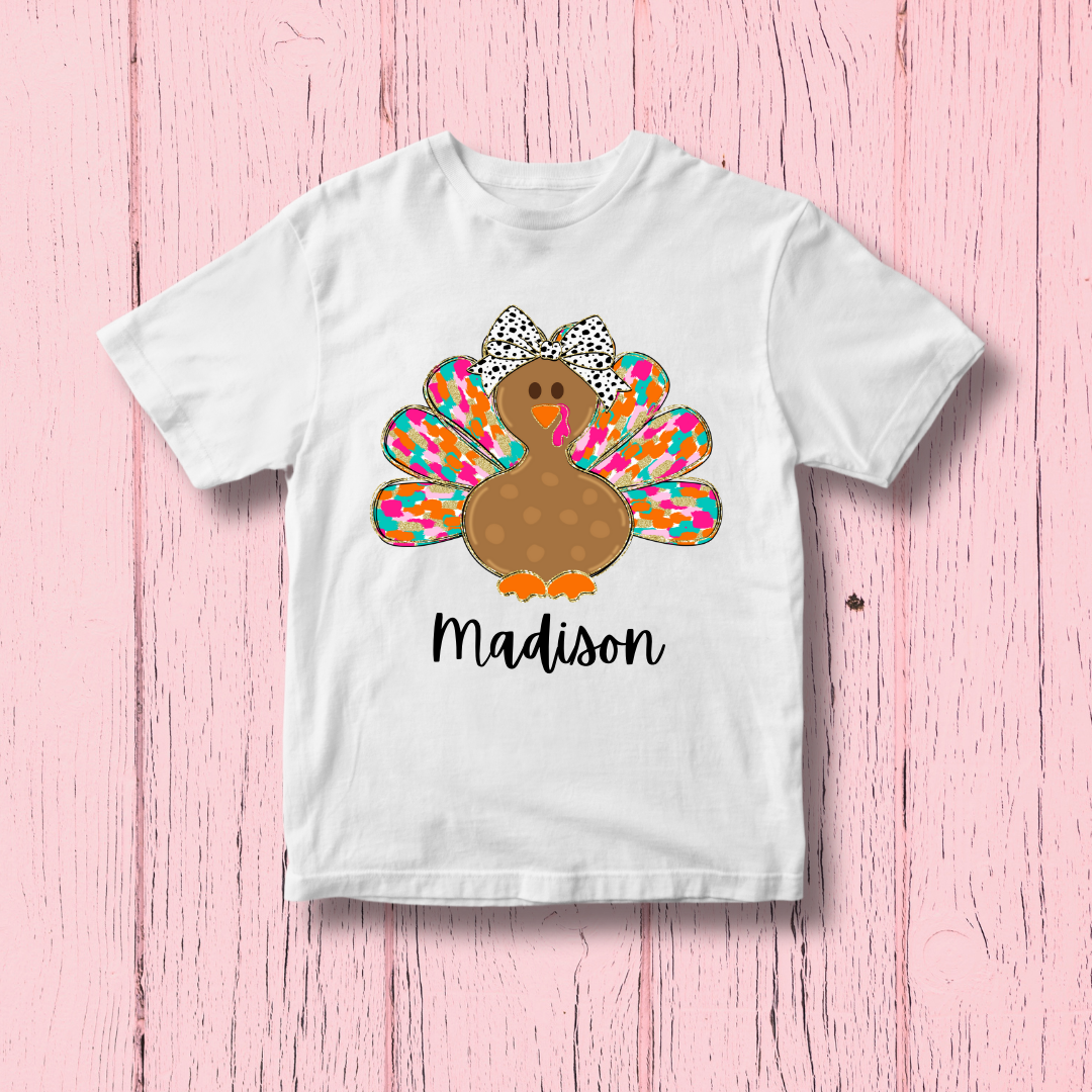 Cutie Personalized Turkey | Kids T-Shirt Bar