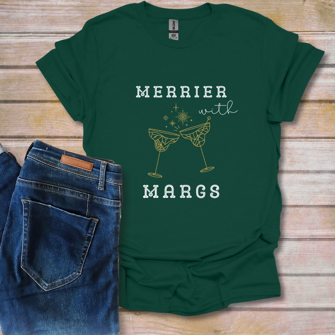 Merrier with Margs/Martinis Tee | T-Shirt Bar