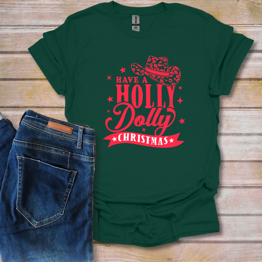 Holly Dolly Christmas Tee | T-Shirt Bar