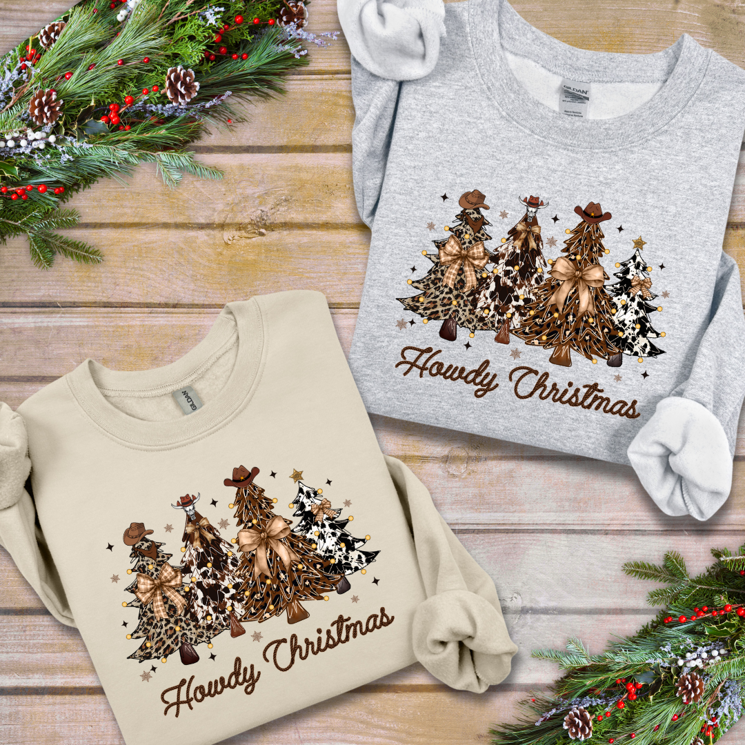 Western Howdy Christmas Tee | T-Shirt Bar