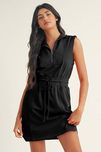 French Terry Sporty Mini Dress