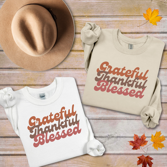 Grateful, Thankful, Blessed | T-Shirt Bar